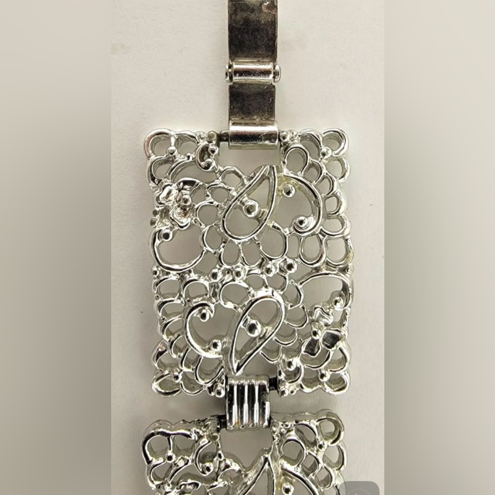 Vintage Emmons Filigree Bracelet 7.25"